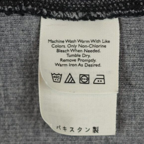 Eddie Bauer Men's XXL Black Gray Ribbed Cotton 1/4 Zip Pullover Knit Sweater - Picture 7 of 7